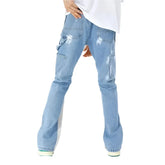 Y2K Baggy Flare Cargo Jean